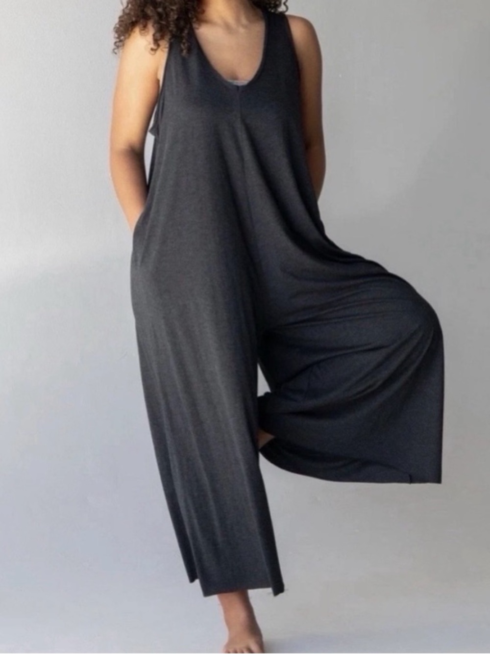 Lucy Wide Leg Cropped Jumpsuit